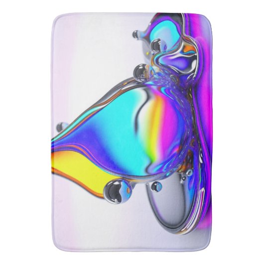 虹彩液 バスマット (正面縦)