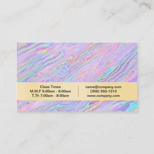 虹彩液 名刺 (裏面)