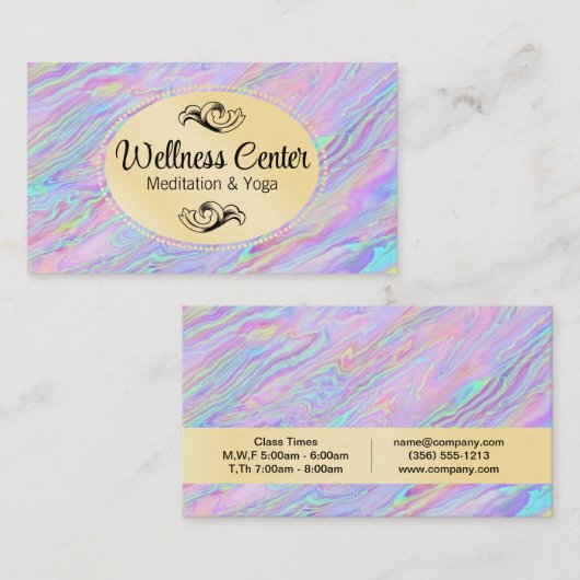 虹彩液 名刺 (正面/裏面)