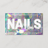 虹彩結晶 |ネイリスト 名刺 (正面)