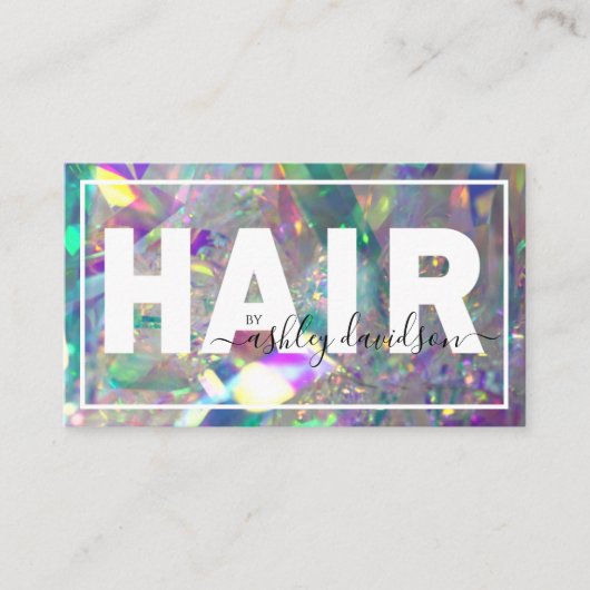 虹彩結晶 |美容師名刺 名刺 (正面)
