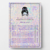 虹彩色アップドホログラフィックまつげサービス価格 フォトプラーク (正面)