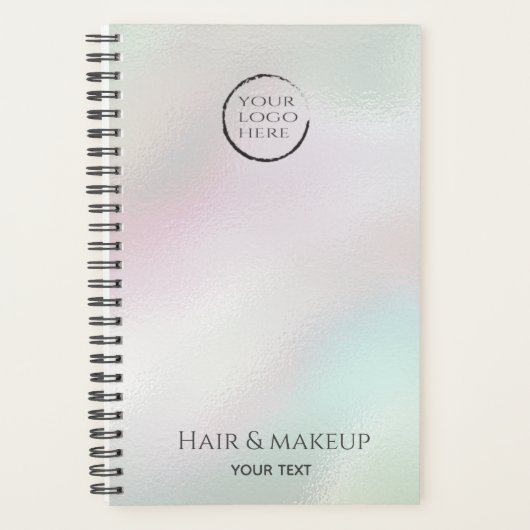 虹彩色パールホログラフィカスタムックプランナー プランナー手帳 (正面)