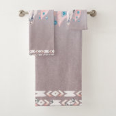 虹彩色パールボホシックスカルグラムフローラホーン バスタオルセット (インサイチュ)