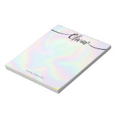 虹彩色手書き書道 ノートパッド (回転)