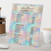 虹彩色&パール箔美しいサロン価格表 台座サイン (インサイチュ)