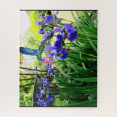 虹彩花及びハチドリパズル ジグソーパズル (縦)