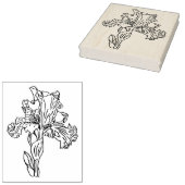 虹彩花 ラバースタンプ (押印)