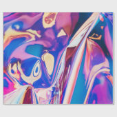 虹彩赤外ホログラフィックパターン ラッピングペーパー (フラット)