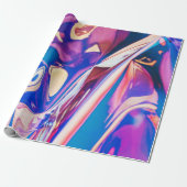 虹彩赤外ホログラフィックパターン ラッピングペーパー (アンロールド)