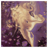 虹彩金ゴールドインクの渦巻き ファブリック (見本)