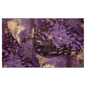 虹彩金ゴールドインクの渦巻き ファブリック (ファットクウォーター)