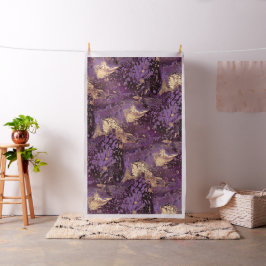 虹彩金ゴールドインクの渦巻き ファブリック