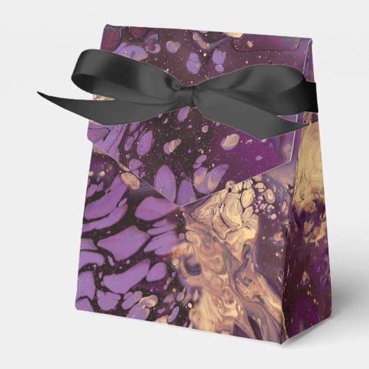 虹彩金ゴールドインクの渦巻き フェイバーボックス (正面サイド)