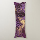 虹彩金ゴールドインクの渦巻き ボディピロー (正面縦)