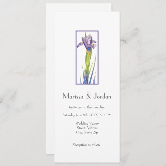 虹彩 招待状 (正面/裏面)