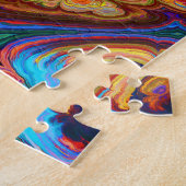 虹抽象芸術パズル ジグソーパズル (側面)