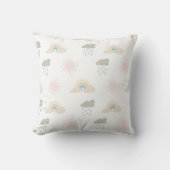 虹描、太陽、雲。 クッション (正面)