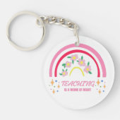 虹教えはハート キーホルダー (正面)