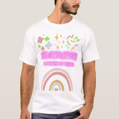 虹教えはハート Tシャツ (正面)