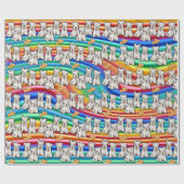 虹数々のギップ ラッピングペーパー (フラット)