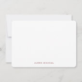 虹木目文具素朴パーソナライズされた ノートカード (正面)