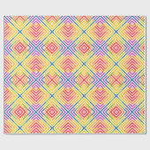 虹柄 グラフィカル ラッピングペーパー (フラット)