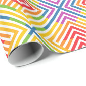 虹柄 グラフィカル ラッピングペーパー (ロールコーナー)