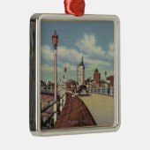 虹桟橋からの都市の眺め メタルオーナメント (右)