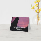 虹橋で待っているLeonberger カード (黄色い花)