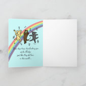 虹橋の踊りのラブラドール カード (内部)