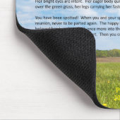 虹橋女性犬の悔やみや弔慰のマウスパッド マウスパッド (コーナー)