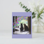 虹橋猫の哀悼の郵便はがき ポストカード (スタンド正面)