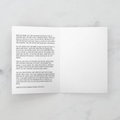 虹橋詩が付いている犬の記念物 カード (内部)