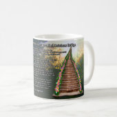 虹橋詩ペット損失の悔やみや弔慰のマグ コーヒーマグカップ (正面右)