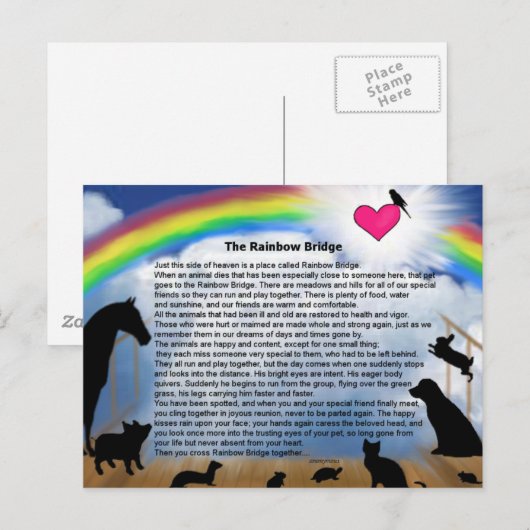 虹橋詩 ポストカード (正面/裏面)