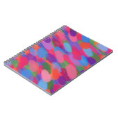 虹水滴カラフル抽象芸術パターン ノートブック (左側)