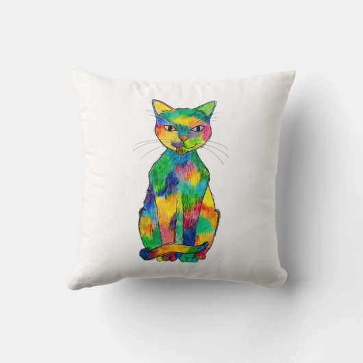 虹猫の枕 クッション (裏面)