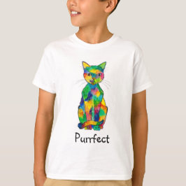 虹猫のPurrfectのRaglanのTシャツ(子供) Tシャツ