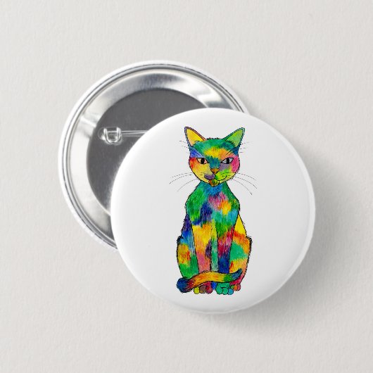 虹猫ボタン 缶バッジ (正面&裏面)