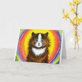 虹猫 カード (黄色い花)
