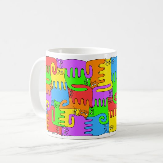 虹猫 コーヒーマグカップ (正面左)