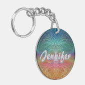 虹生命の樹 キーホルダー (正面左)