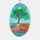 虹生命の樹 セラミックオーナメント (左)
