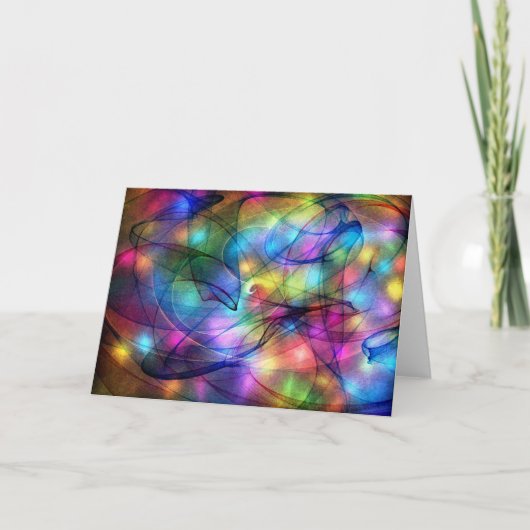 虹白熱［赤熱］光を放つ灯 カード (正面)