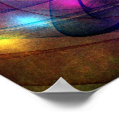 虹白熱［赤熱］光を放つ灯 ポスター (角)