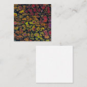 虹石化した恐竜の骨 ノートカード (正面/裏面)