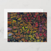 虹石化した恐竜の骨 ポストカード (正面/裏面)