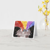 虹箱のメッセージカード カード (黄色い花)