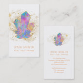 *~*虹結晶宇宙金ゴールドグリッター星 名刺 (正面/裏面)